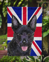 Australian Kelpie with English Union Jack British Flag Flag Garden Size SS4940GF