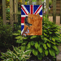 Chow Chow with English Union Jack British Flag Flag Garden Size