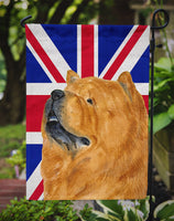 Chow Chow with English Union Jack British Flag Flag Garden Size