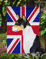 Basenji with English Union Jack British Flag Flag Garden Size SS4956GF