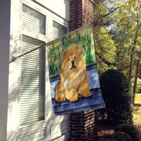 Chow Chow Flag Canvas House Size