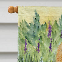 Chow Chow Flag Canvas House Size