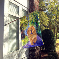 Chow Chow Flag Canvas House Size