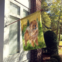 Chow Chow Flag Canvas House Size