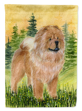 Chow Chow Flag Canvas House Size