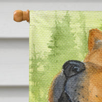 Chow Chow Flag Canvas House Size