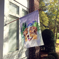 Australian Shepherd Flag Canvas House Size