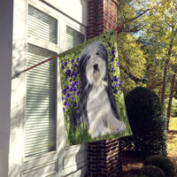 Bearded Collie Flag Canvas House Size