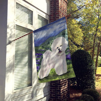 Bichon Frise Flag Canvas House Size