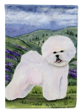 Bichon Frise Flag Canvas House Size