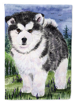 Alaskan Malamute Flag Garden Size