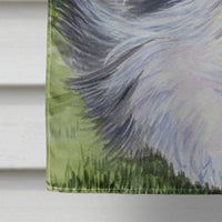 Bearded Collie Flag Canvas House Size