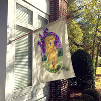 Golden Retriever Flag Canvas House Size