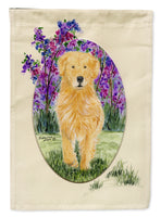 Golden Retriever Flag Canvas House Size