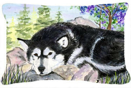 Alaskan Malamute Decorative   Canvas Fabric Pillow