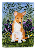 Basenji Flag Canvas House Size