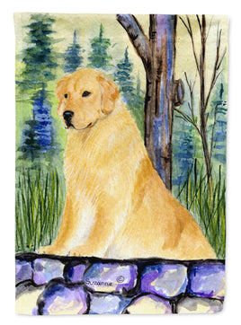 Golden Retriever Flag Canvas House Size