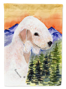 Bedlington Terrier Flag Canvas House Size