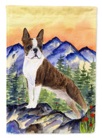 Boston Terrier Flag Canvas House Size