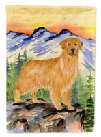 Golden Retriever Flag Canvas House Size