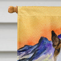 Bull Terrier Flag Canvas House Size