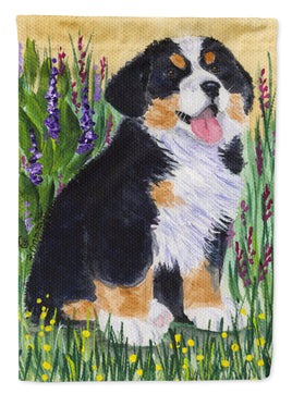 Bernese Mountain Dog Flag Canvas House Size