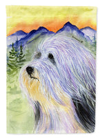 Bearded Collie Flag Canvas House Size