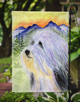 Bearded Collie Flag Garden Size