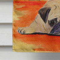 Pug Flag Canvas House Size