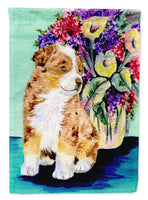 Australian Shepherd Flag Canvas House Size