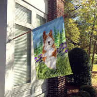 Bearded Collie Flag Canvas House Size