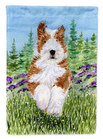 Bearded Collie Flag Canvas House Size