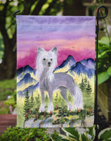 Chinese Crested Flag Garden Size