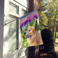 Australian Cattle Dog Flag Canvas House Size