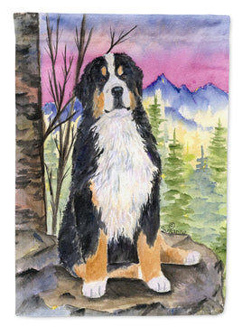 Bernese Mountain Dog Flag Canvas House Size