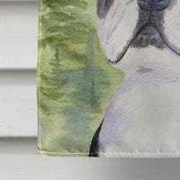 Boston Terrier Flag Canvas House Size