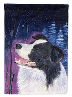 Starry Night Border Collie Flag Canvas House Size