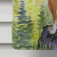 Basenji Flag Canvas House Size