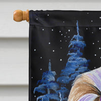 Starry Night Shih Tzu Flag Canvas House Size