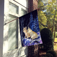 Starry Night French Bulldog Flag Canvas House Size