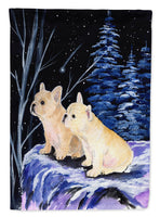 Starry Night French Bulldog Flag Canvas House Size