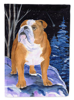 Starry Night English Bulldog Flag Canvas House Size