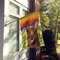 Australian Kelpie Flag Canvas House Size