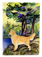 Golden Retriever Flag Canvas House Size