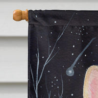 Starry Night French Bulldog Flag Canvas House Size