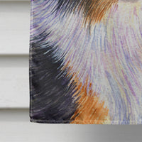 Starry Night Collie Flag Canvas House Size