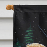 Starry Night Chihuahua Flag Canvas House Size