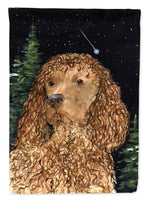 American Water Spaniel Flag Canvas House Size