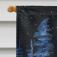 Starry Night Chihuahua Flag Canvas House Size