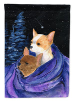 Starry Night Chihuahua Flag Canvas House Size